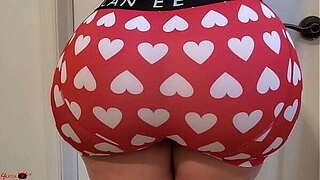 Hot important a-hole in pink haert boxer briefs