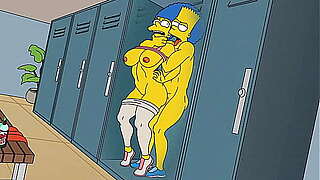 Anal Wench Housewife Marge Acquires Screwed In The Booty In The Gymnastics And At Abode During the time that Her Spouse Is At Act / The Simpsons / Parody / Anime / Cartoons
