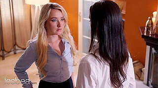 Lesbea Golden-haired playgirl Ann Enjoyment and Czech romantic dyke scissoring agonorgasmos