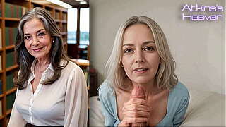Your Breasty Friend'_s Grandmother Helps U Jack off