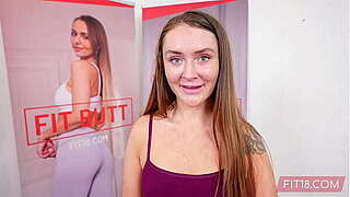 POV Casting Overweight Non-professional With A Worthy Snatch Chloe Marie In Yoga Drawers