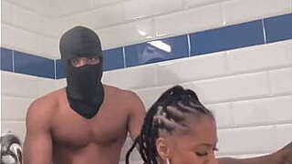 Breasty honey Marrijanee receives screwed in her wazoo in shower!