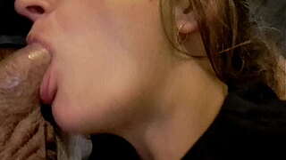 Mate cums in my face hole