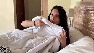 My stepmother woke up in my sofa in the morning. Hawt MILF got a creampie.