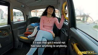 Fake Taxi This babe is hardly Eighteen yet This babe is in necessity of a twat stretching large 10-Pounder