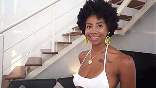 Ideal chest ebony, Ana Susage acquires her butt &amp_ mouth screwed by white biggest shlong (Anal, 0% pussy, unfathomable throat, spit, rim, IR -BW/WM) OB382