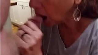 Older MILF Candi Annie Sucks Dick on Request and Swallows Mouthful of Cum