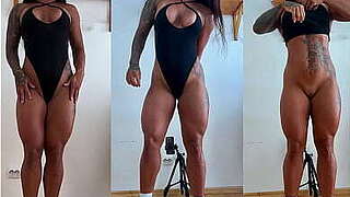 Long-legged Cutie in Bodysuit Receives Screwed Tough in the A-hole and Swallows Cum in Her Face hole