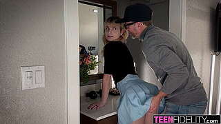 TEENFIDELITY Slender Blond Bitch Evie Christian