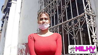 Sorry, I have a lover expecting at home! Marvelous breasty young lady caught in public.