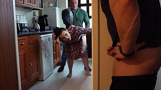 Ambitious A-hole Wife Acquires Creampied By Paramour because Cuckold Spouse Watches and Jerks Off