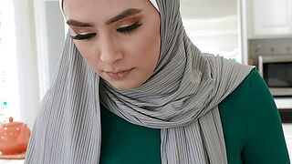 I Caught My Fellows Hawt Muslim Hijab Step Mama Masturbating &amp; That babe Sucked Me Off For My Silence